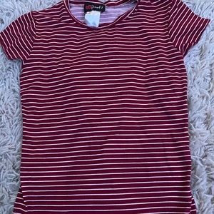 Red striped top